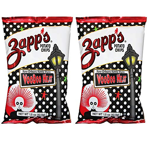 Zapp s Potato Chips  VooDoo Heat  New Orleans Kettle Style  1 5oz Bag  2 Pack