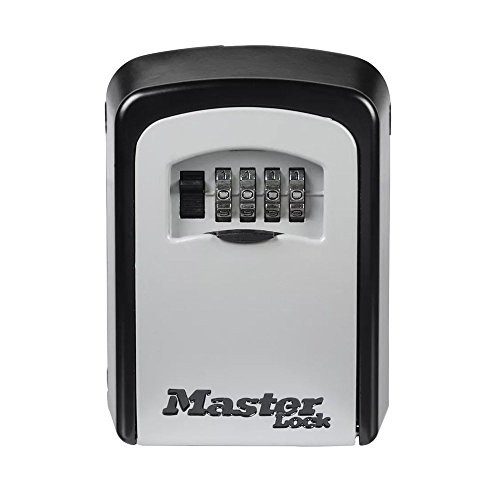 Master Lock Lock Box, Set Your Own Combination Wall Mount Key Safe, 3-1/4 in. Wide, 5401D