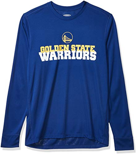 OTS NBA Golden State Warriors Men s Poly Dot Long Sleeve Tee  Alternate Piled  Medium