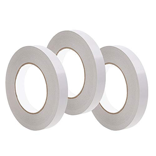 iHouse 1 2  Inch 3 Roll  129 Yard Double Sided Tape for Gifts  Photos  Documents  Wallpaper  Scrapbooking  Crafts  Ribbon  Cards and Boxes Scrapbook Tape