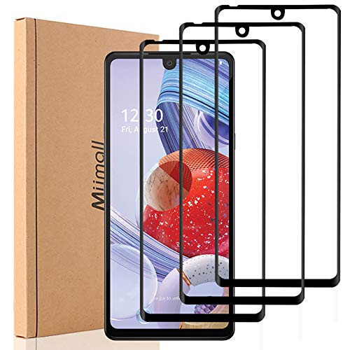 3 Pack  Compatible with LG Stylo 6 Screen Protector  9H Hardness Anti Scratch Full Glue Tempered Glass Screen Protector Film Compatible with LG Stylo 6