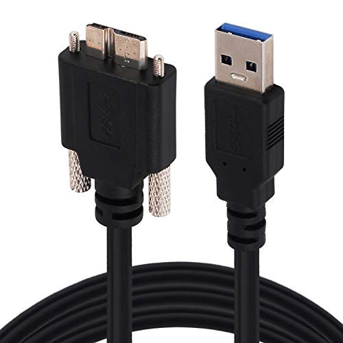 USB 3 0 Micro B Charger Cable  Yeebline 3 Feet USB 3 0 A Male to Micro B Male with Dual Screw Locking Support Data Sync and Charging Cord  USB to Micro B 1m