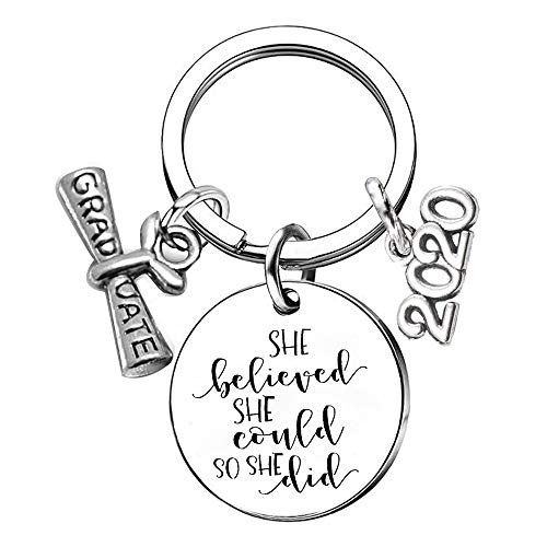 Graduation Gift Inspirational Motivational Quotes Keychain She Believed She Could So She Did Stainless Steel Key Chain Best Sister Friend Gifts Graduation Gift Inspirational Motivational Quotes Keychain She Believed She Could So She Did Stainless Steel Key Chain Best Sister Friend Gifts