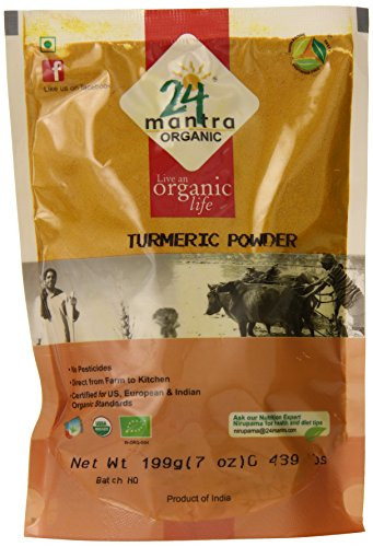 24 Mantra Organic Turmeric Powder  7 Ounce