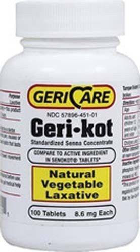 Gericare Geri kot Natural Vegetable Laxative 100 Tablets by Geri Care