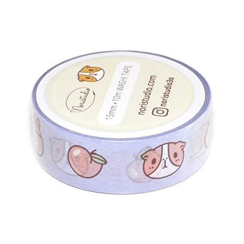 Guinea Pig and Peach Washi Tape