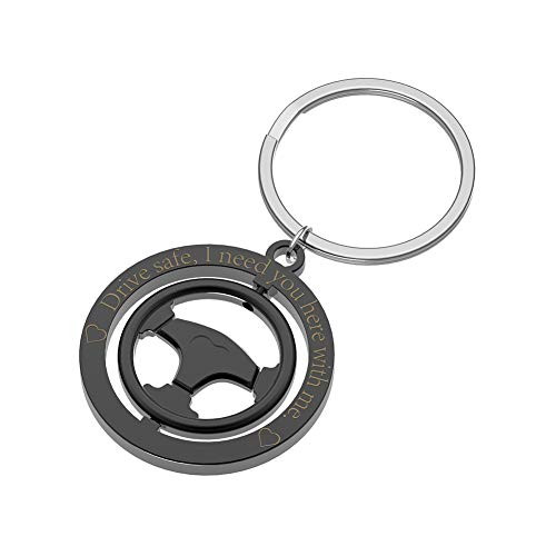 Drive Safe Keychain I Need You Here with Me for Husband Son Dad Boyfriend Gifts