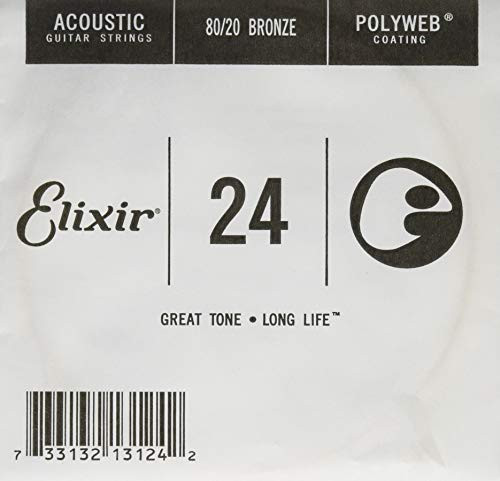 Elixir Strings Acoustic Guitar String Polyweb Coating  024