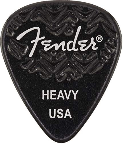 Fender 351 Shape  Black Heavy Guitar Pick  6