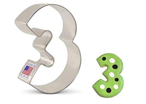 Ann Clark Cookie Cutters Number Three   3 Cookie Cutter  3 25