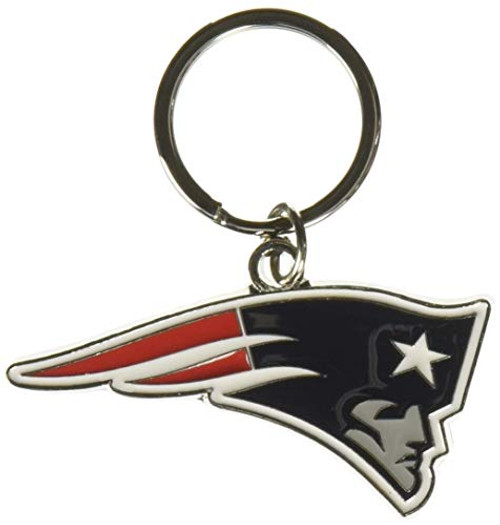 NFL Siskiyou Sports Fan Shop New England Patriots Chrome Enameled Key Chain One Size Team Colors NFL Siskiyou Sports Fan Shop New England Patriots Chrome Enameled Key Chain One Size Team Colors