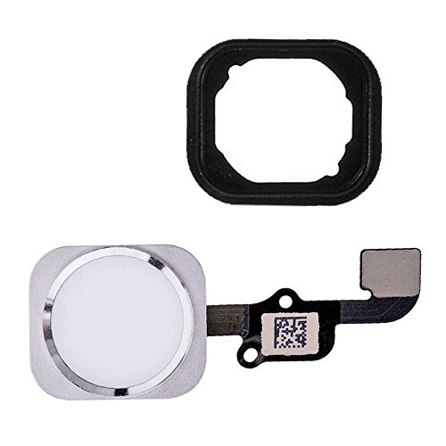 FirefixTM for iPhone 6 and 6 Plus Home Button with Flex Cable and Rubber Gasket Assembly  Silver