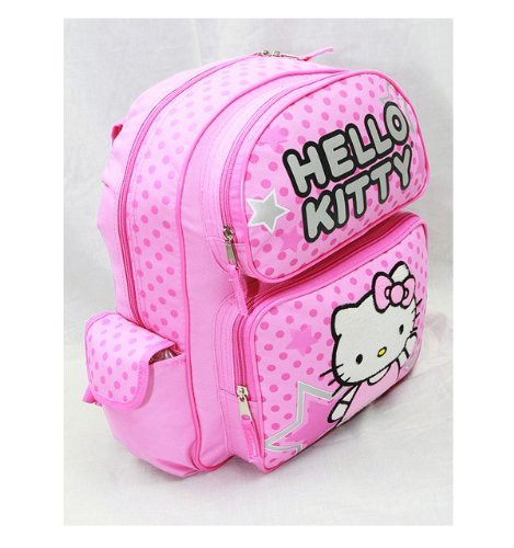 Hello Kitty Pink Large 16 " School Backpack Bag - STAR