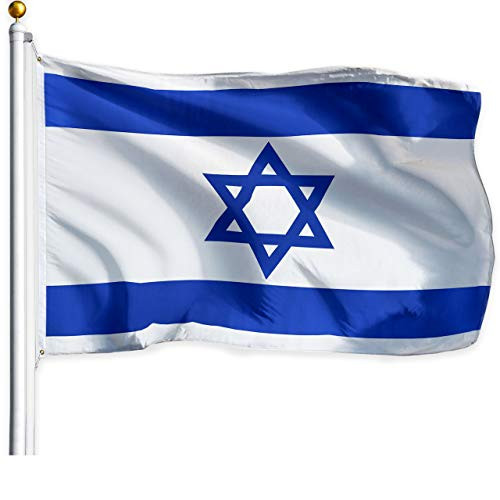 G128  Israel  Israeli  Flag   3x5 feet   Printed  Vibrant Colors  Brass Grommets  Quality Polyester