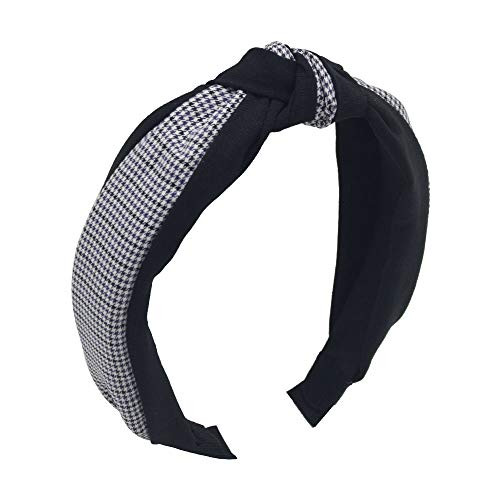 Women s Headbands Wide Headbands Knot Turban Headband Hair Band Lattice Color Hairband Head Band Wrap with Cloth Wrapped Headwear
