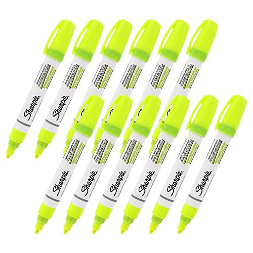 Sharpie Poster Paint Marker  Water Based  Medium Point  Fluorescent Yellow  37217