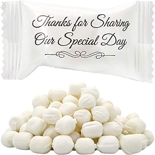 Wedding Buttermints  Mint Candies  After Dinner Mints  Butter Mint Candy  Fat Free  Individually Wrapped  55 Pieces