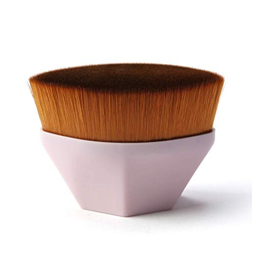 PINNE Kabuki Flawless Foundation Brush Flat Top  Makeup Brush for Liquid  Cream  and Powder  For Buffing and blending face  PINK