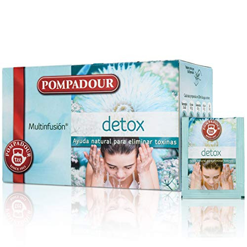 Gentle Detox Tea  Pompadour Natural Weight Loss Tea Teatox Herbal Tea Help Your Body Cleanse  Edema Removal and Reduce Bloating