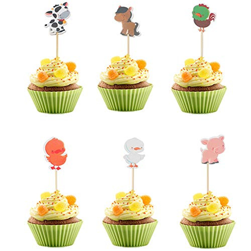 Farm Animal Cupcake Toppers 24 PCS Farm Animal Decor Cake Topper Picks Farm Animal Party Supplies Farm Animal Cupcake Decorations for Kids Boys Girls Baby Friends Birthday Anniversary Party Supplies Farm Animal Cupcake Toppers 24 PCS Farm Animal Decor Cake Topper Picks Farm Animal Party Supplies Farm Animal Cupcake Decorations for Kids Boys Girls Baby Friends Birthday Anniversary Party Supplies