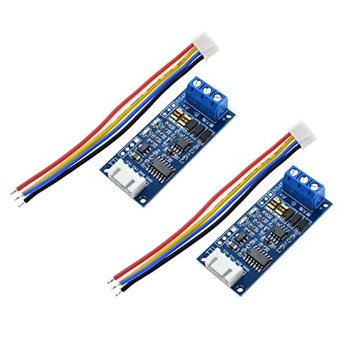 SongHe 2pcs TTL to RS485 Adapter Module  DROK 485 to TTL Signal Single Chip Serial Port Level Converter 3 3V 5V Board with RXD  TXD Indicator Lights
