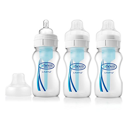 Dr. Brown's Original Wide-Neck Bottle, 8 Ounce, 3-Pack