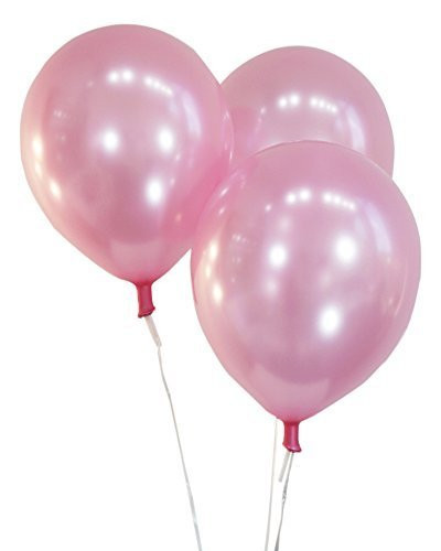 Creative Balloons 12" Latex Balloons - Pack of 100 Pieces - Pearlized Light Pink