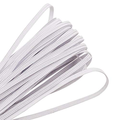 Elastic Band 1 8 Inch Width 10 Yards 3mm Flat Elastic Bands for Sewing Crafts DIY Braided Elastic Cord Elastic Rope White Elastic Band 1 8 Inch Width 10 Yards 3mm Flat Elastic Bands for Sewing Crafts DIY Braided Elastic Cord Elastic Rope White