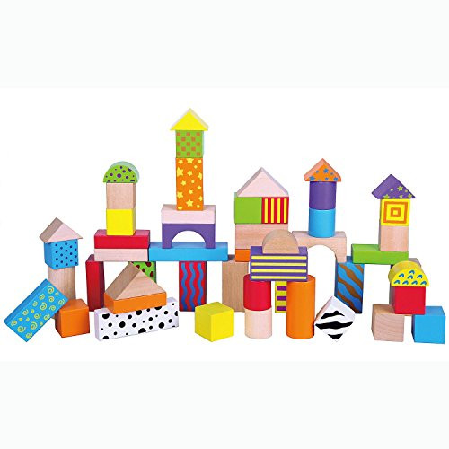 The Original Toy Company 50 Wooden Blocks Tub