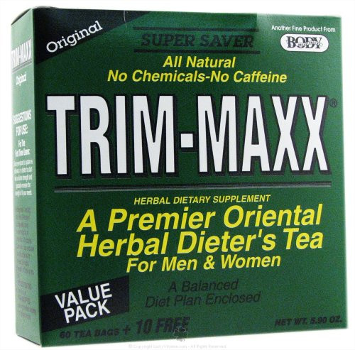 Body Breakthrough - Trim-Maxx Herbal Dieter's Tea for Men and Women Original - 70 Tea Bags