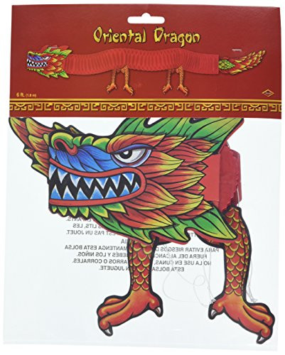 Asian Tissue Dragon Party Accessory  1 count   1 Pkg