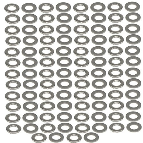 304 Stainless Steel Flat Washer Plain Washer Sheet Metal Gasket Fastener M5X10X1 100pcs