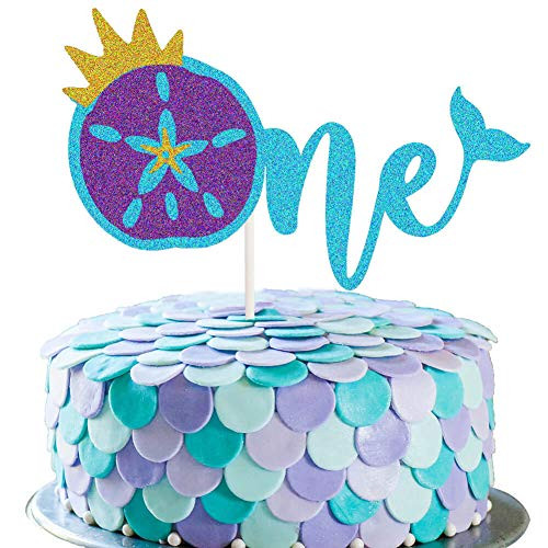 Mermaid First Birthday Cake Topper Mermaid Tail Cake Decor Ocean Under the Sea Mermaid Themed 1st Birthday Party Supplies Decorations Mermaid First Birthday Cake Topper Mermaid Tail Cake Decor Ocean Under the Sea Mermaid Themed 1st Birthday Party Supplies Decorations