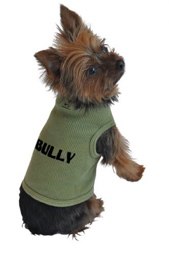 Ruff Ruff and Meow Dog Tank Top  Bully  Green  Medium