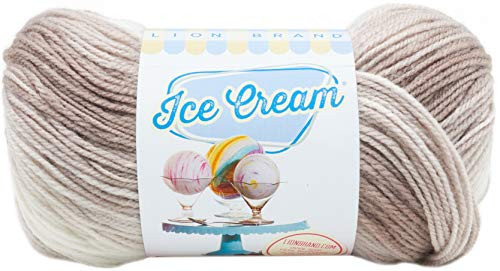 Lion Brand Yarn 923 212 Ice Cream Yarn  Coffee  Multicolor