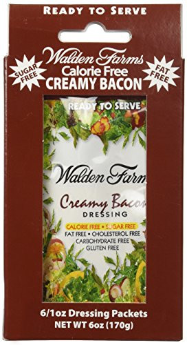 Walden Farms Ready To Serve Dressing Packets Creamy Bacon 6 oz   6 Packets