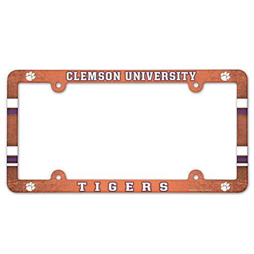 WinCraft NCAA Clemson University 29690013 LIC Full Color Plate Frame
