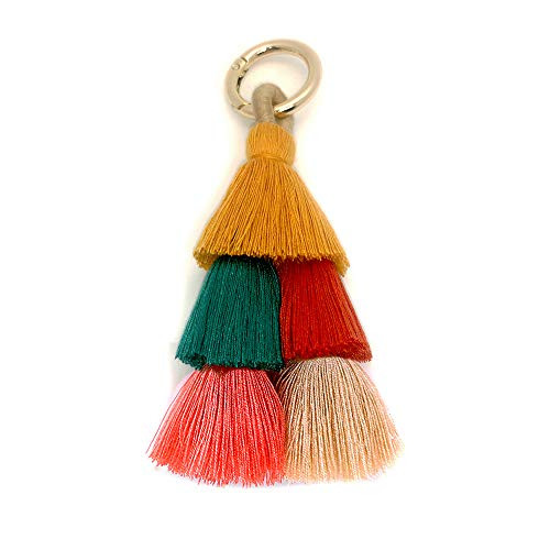Colorful handmade key rings Pom Pom Tassel Bag Charm Key Chain Girls  Novelty Keychains  design