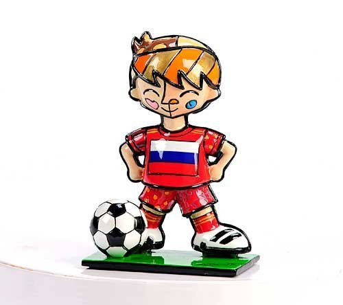 Romero Britto Russia Mini Soccer Player Figurine