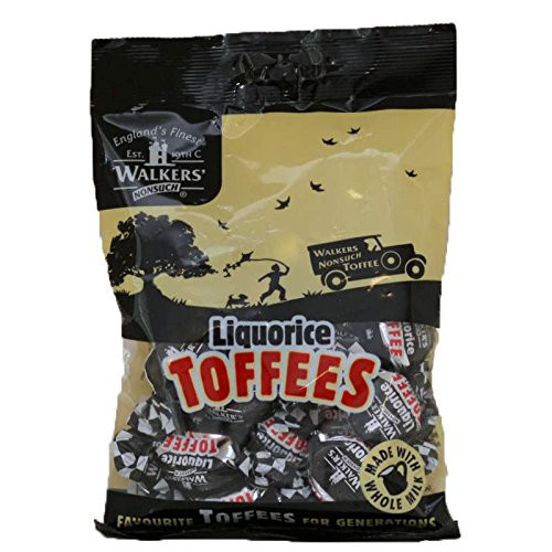 Walkers Nonsuch Liquorice Toffees  150g  Bag