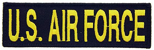 United States Air Force USAF Tab Embroidered Patch  with Iron On Adhesive  Full Color