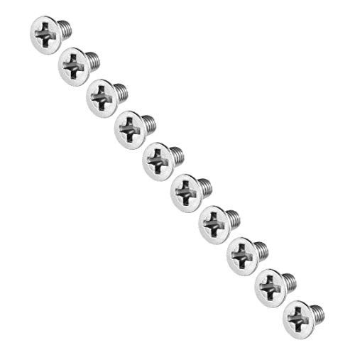 uxcell M3x5mm Flat Head Machine Screws  Phillips Cross Screw  304 Stainless Steel  Fasteners Bolts 100Pcs