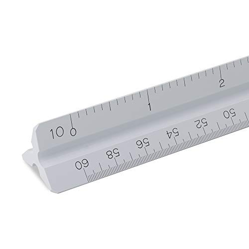 Pacific Arc Engineering Triangular Scale  Slim Ruler 12 Inch