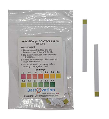 Acid pH Test Strips for Kombucha Brewing 0 6 pH  Bag of 50 Plastic Test Strips