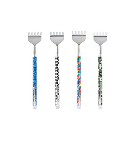 Kikkerland Back Scratcher II  Stainless Steel  Assorted Patterns