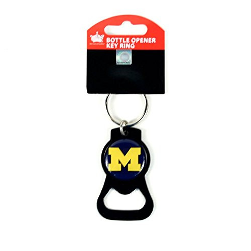 NCAA Michigan Wolverines  Blackout Series  Bottle Opener Keychain