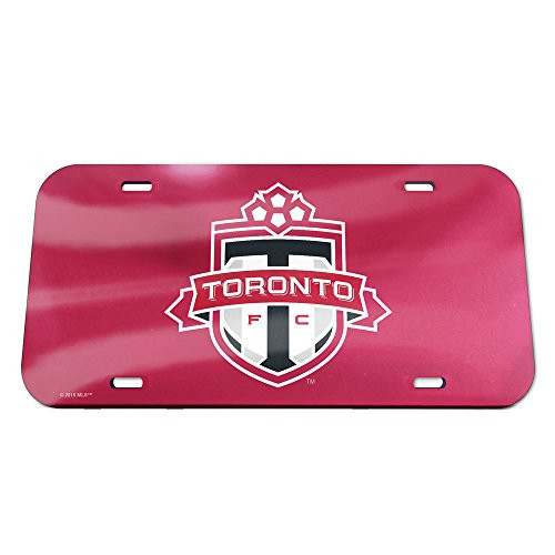 WinCraft Soccer Toronto FC Crystal Mirror License Plate  Black