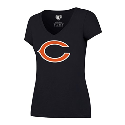 OTS NFL Chicago Bears Women s Rival V Neck Tee Logo Medium OTS NFL Chicago Bears Women s Rival V Neck Tee Logo Medium