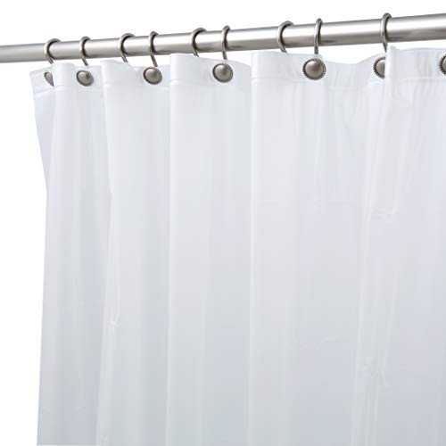BINO Shower Curtain Liner  Frosted   70  x 72    Mildew Resistant Antimicrobial PEVA 8G Shower Curtains for Bathroom Clear Shower Liner