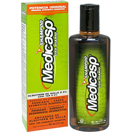 Medicasp Coal Tar Gel Anti Dandruff Shampoo Treats Dandruff and Seborrheic Dermatitis and Psoriasis 6 fluid ounce Medicasp Coal Tar Gel Anti Dandruff Shampoo Treats Dandruff and Seborrheic Dermatitis and Psoriasis 6 fluid ounce